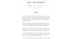 Desktop Screenshot of justoneminute.net