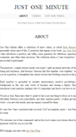 Mobile Screenshot of justoneminute.net